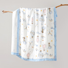 批發四季四層紗布竹纖維童被嬰兒竹棉浴巾兒童蓋毯寶寶襁褓巾包巾