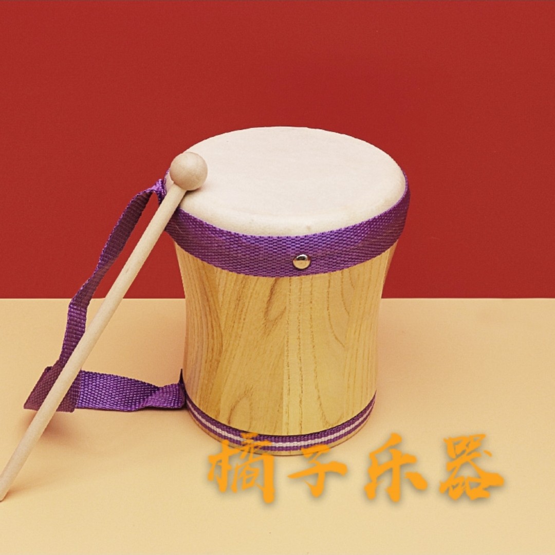 奧爾夫打擊樂器兒童手提鼓羊皮手敲鼓幼兒園老師用手拍鼓兒童玩具