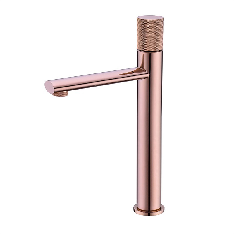 Grifo Mezclador para Lavabo Sobre Encimera 30031 de Cobre Monomando Agua Caliente y Fría image 14