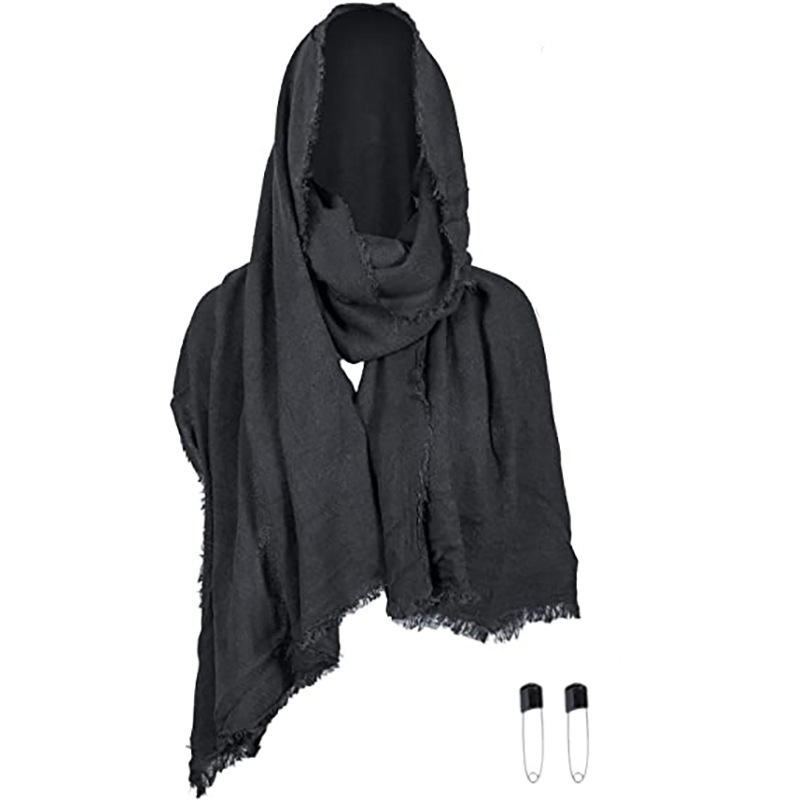 Halloween Cos Clothing Stage Performance Clothing Death Cloak Cloak Medieval Hooded