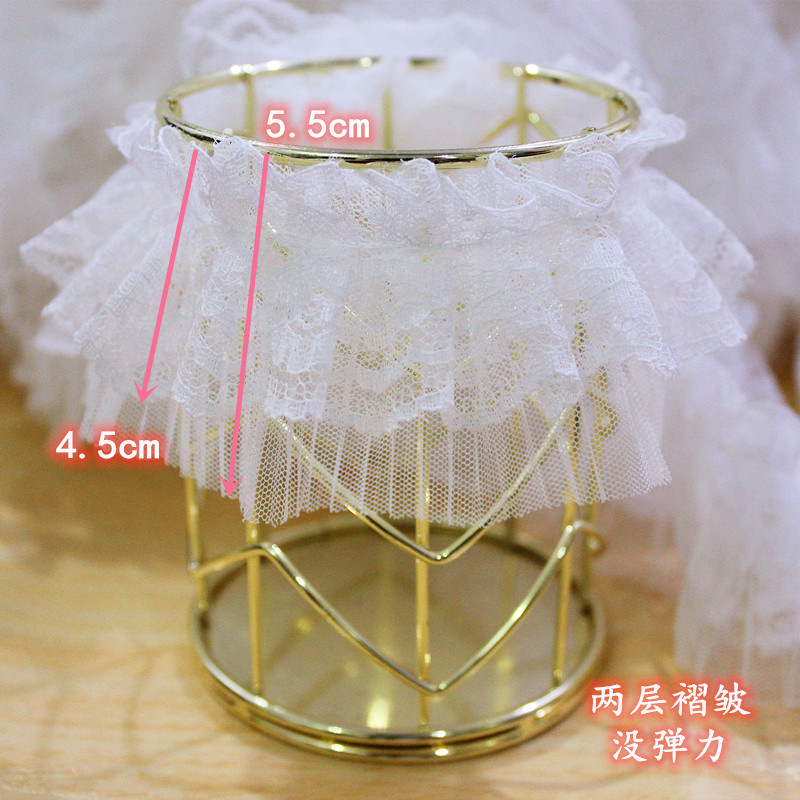 세련된 흰색 총알이없는 너비 5.5cm