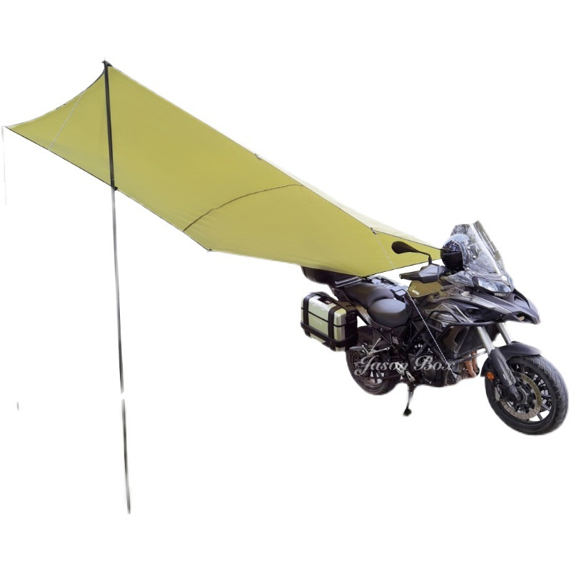 Simplex Outdoor Motorcycle Motorcycle Sunshade Car Side Tent Lightweight Portable Easy Pavilion Camping Motor Travel Equipment Side Tent