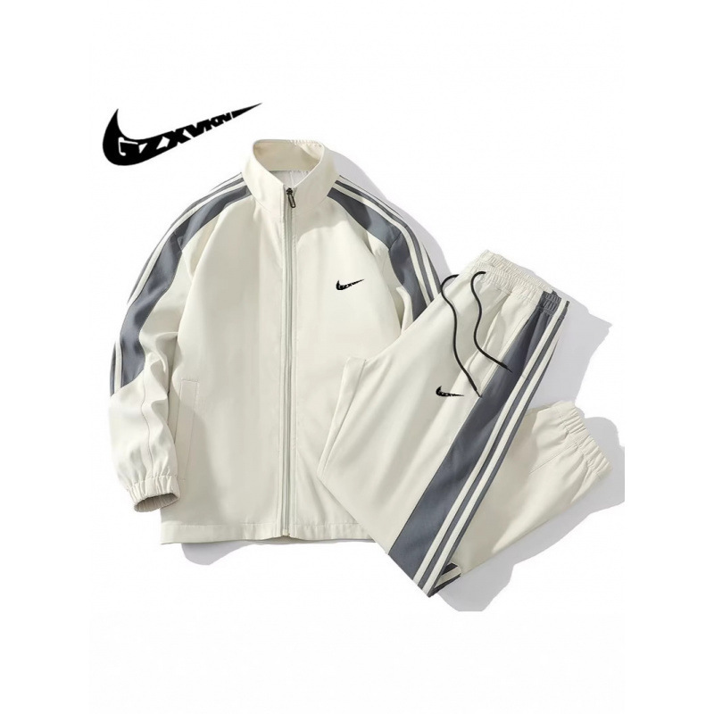 2026 Spring, Autumn, Summer Men's Sportswear Set, Casual Versatile Solid Color Jacket, Korean Style Fashion Trendy Set