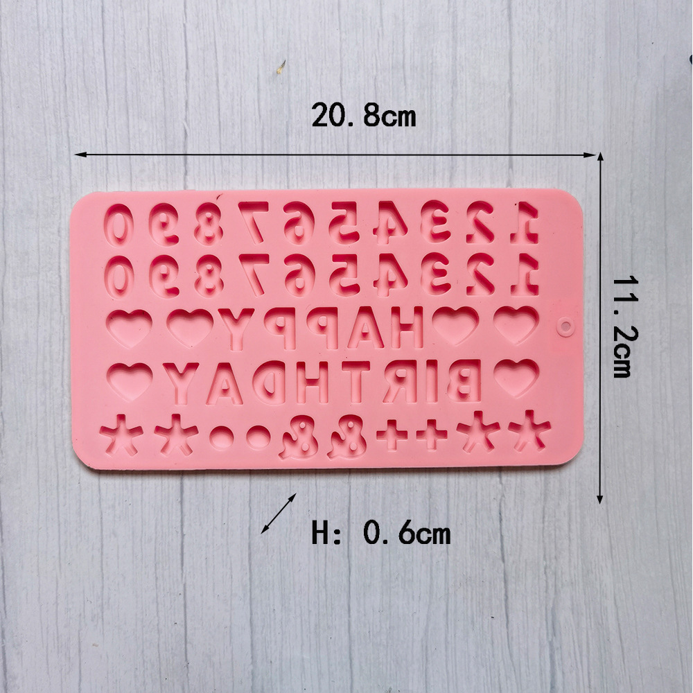 Digital Chocolate 458 Molde de silicona para pastel Molde de pan de tarta de gelatina Herramientas para hornear
