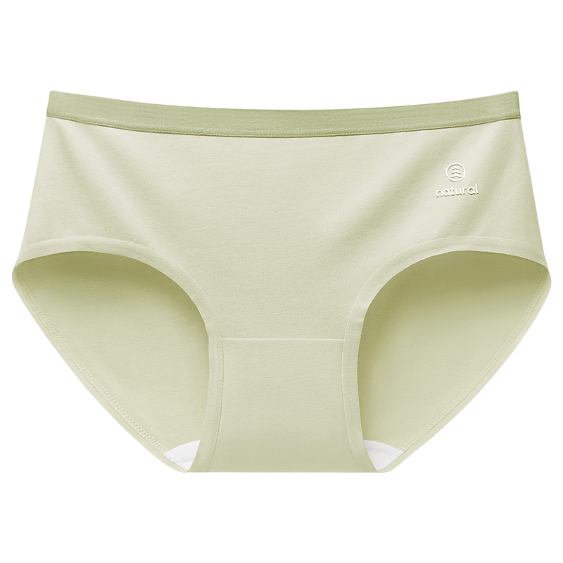 Ropa interior de mujer algodón puro 7a antibacteriano entrepierna de algodón cintura media cómoda transpirable niña pantalones cortos triangulares sin costuras mujeres