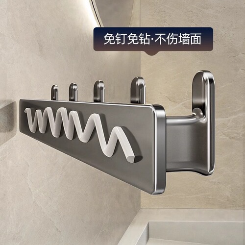 Behind the door, entrance hall hanger hook, strong wall hanging, bathroom clothes hanger, bathroom towel, no need to punch holes in the wall