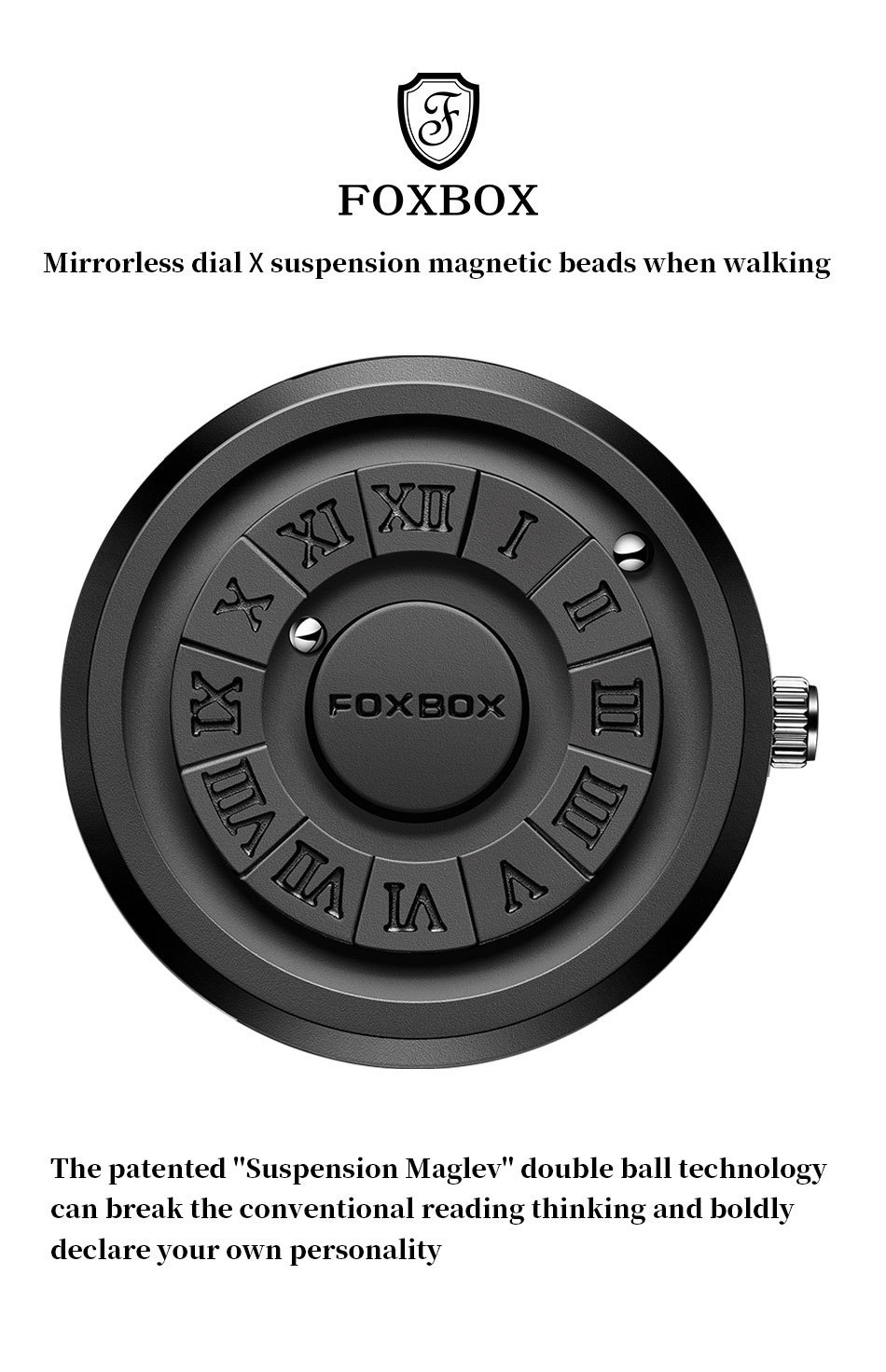 Magnetic Levitation Quartz Watch For Men Personalized Concept_voghion.com
