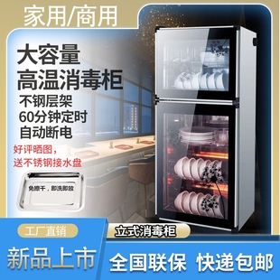 Drain-Free Disinfection Cabinet Household Small Disinfection Tableware Cabinet Commercial Vertical Desktop Cleaning Cabinet Kitchen Tableware Drying