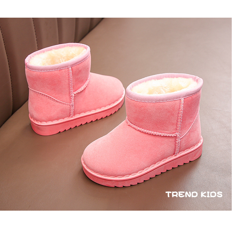 Doposci per bambini per ragazzi e ragazze nell'inverno 2023 nuovo set di stivaletti corti, scarpe in cotone scamosciato, isolamento in peluche_voghion.com