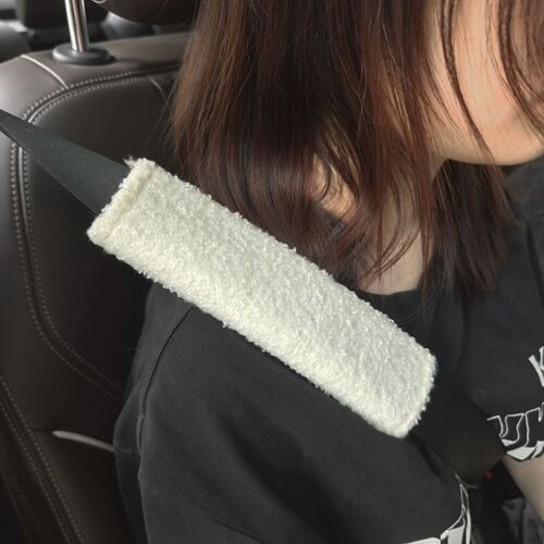 Lambswool Car Seat Belt Shoulder Cover Plush Girls Cute Cartoon Extended Four Seasons Seat Belt Protective Cover