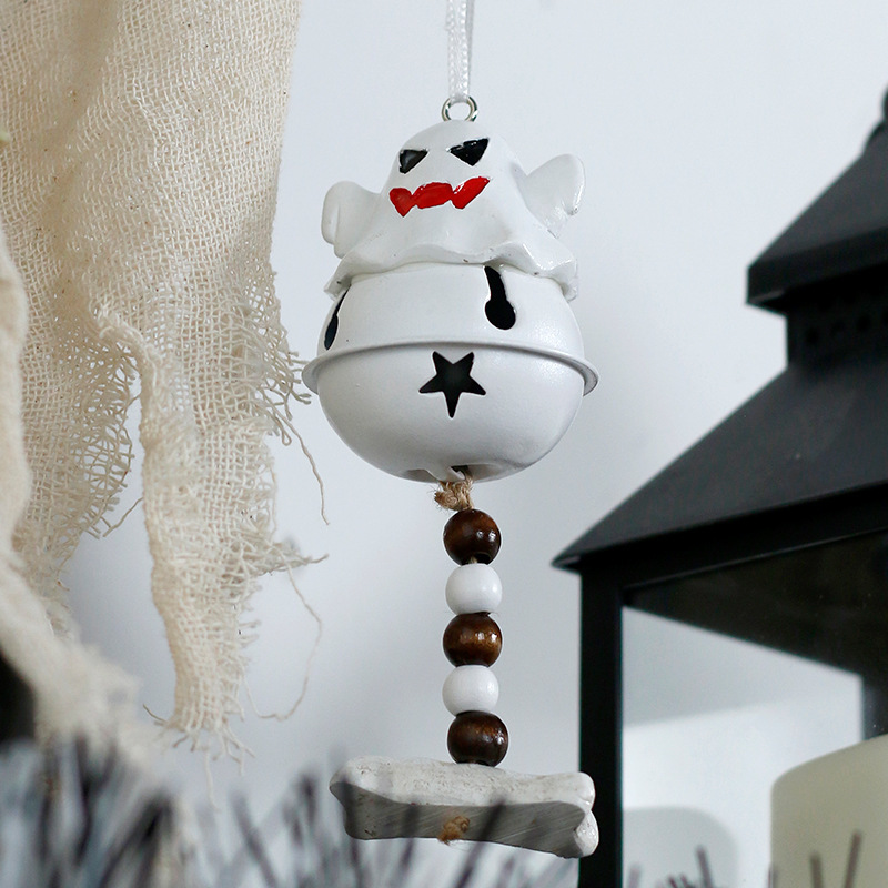 クロスボーダー新製品ハロウィン装飾インスタイルかわいいゴーストベル樹脂ペンダントホームホリデードア吊り|undefined