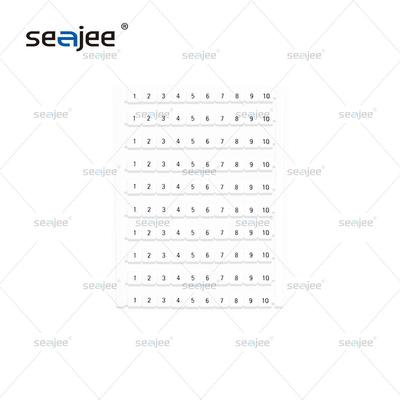 导轨式SAK系列端子通用标记条 DEK5/6号码牌让端子线路一目了然