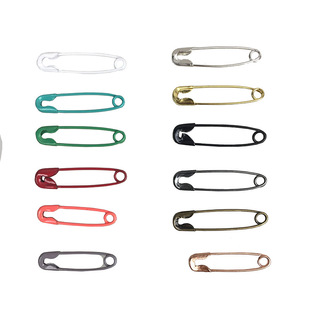 Spot 19mm silver inspection pin hanging tag small pin bronze safety pin environmental protection Black Pin color
