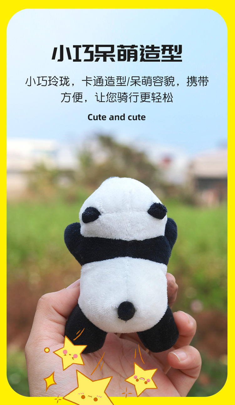 Cute Panda Doll Decoration Accessories for Bicycle, Electric Bike, Motorcycle