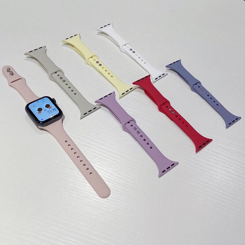 Suitable for Apple Watch Iwatch6/Se Lightweight, Soft and Skin-Friendly Silicone Strap Classic Model