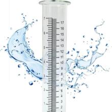 跨境环保新品高硼硅玻璃雨量器高硼硅试管高硼硅玻璃杯防刮耐磨