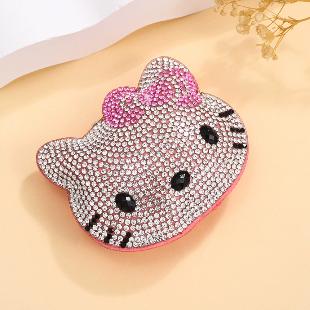 Hello kitty, elite multicoloured pendant, universal keychain, accessory, diamond encrusted