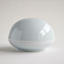 高顶印泥盒包顶高盖印泥盒水滴壶笔山文房四宝套装瓷盒  书法用品