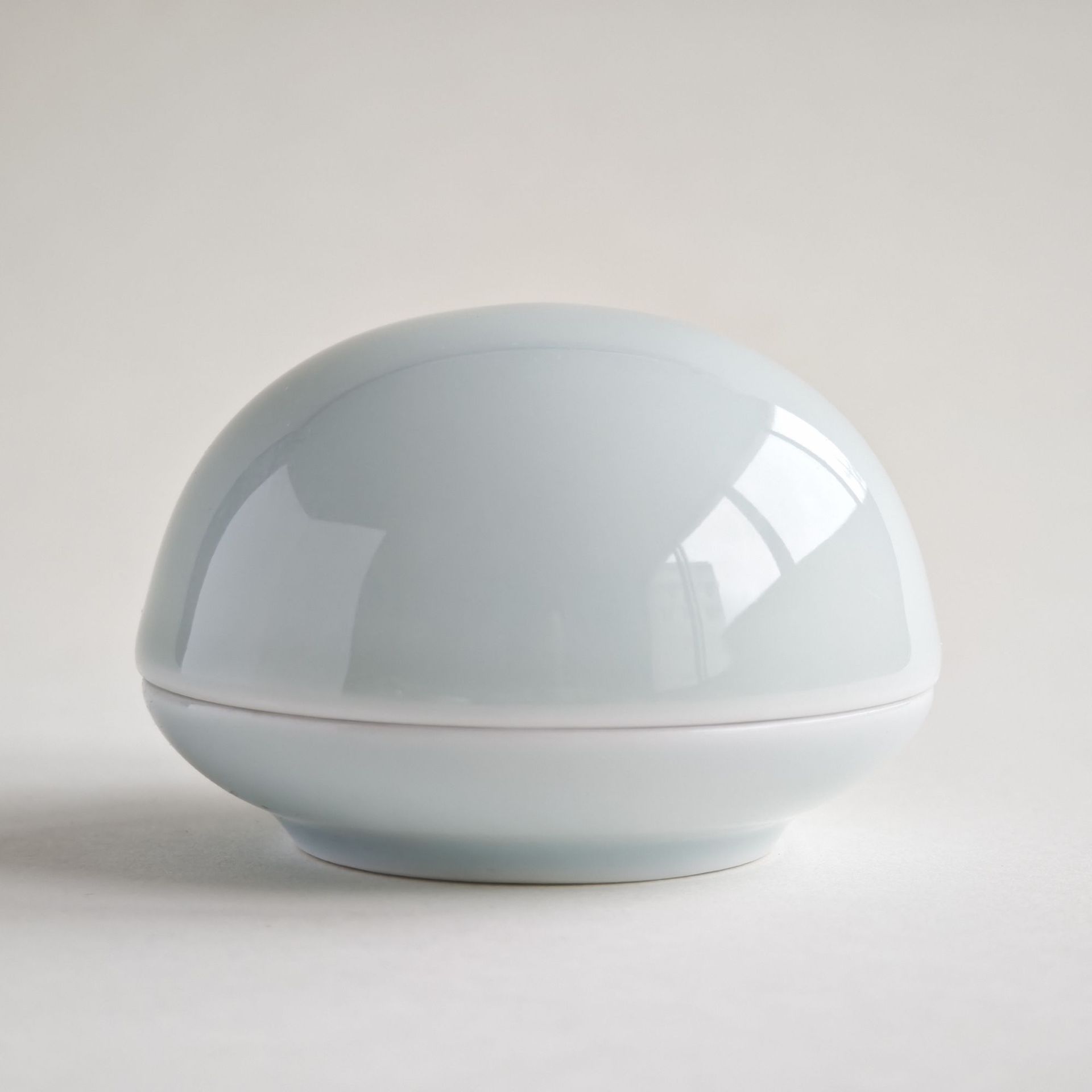 高顶印泥盒包顶高盖印泥盒水滴壶笔山文房四宝套装瓷盒  书法用品