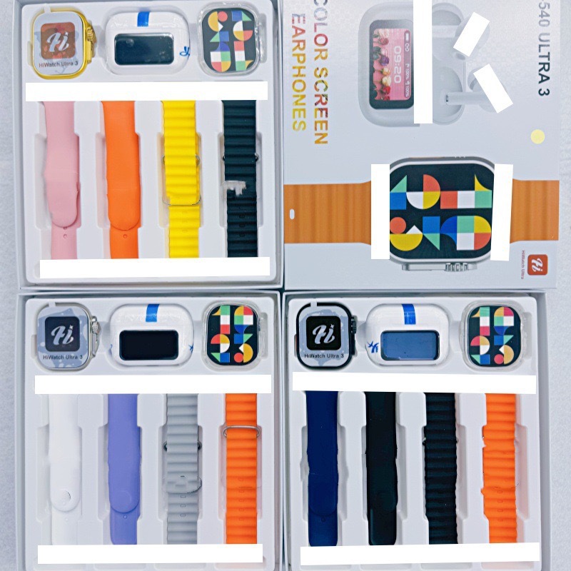i-540ultra3 reloj inteligente Bluetooth + 5 generación de auriculares Bluetooth de pantalla a color con 4 correa
