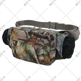 Outdoor Cross-Border Camouflage Tactical Belt Two-In-One Camouflage Waist Bag Warm Gloves Camping Warm Gloves Camping Waist Bag