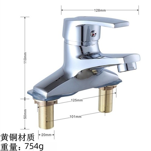 Basin double hole faucet public bathroom bathroom hand wash basin ceramic pedestal basin hot and cold double faucet