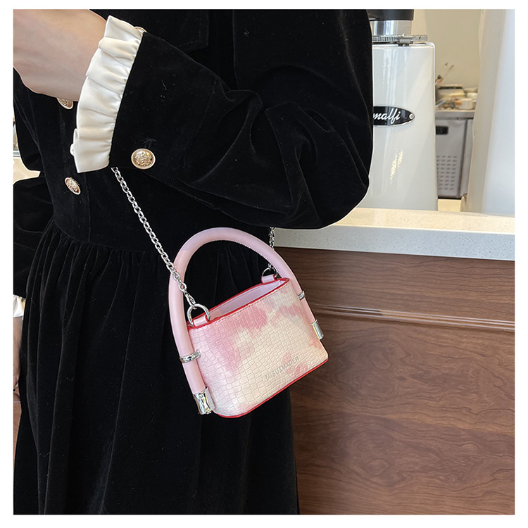 Women's Mini Pu Leather Clouds Marble Streetwear Zipper Handbag display picture 13