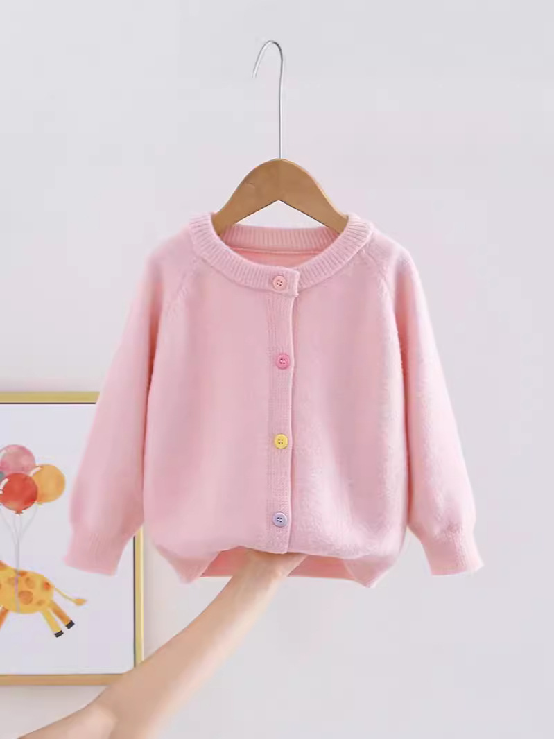 Velvet sweater, autumn cardigan, knitted jacket, Korean style, western style 3
