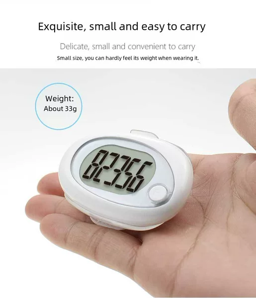 3D mute walking and running 10 steps error Ji Zheng 360 degrees induction transmission built-in battery pedometer supply