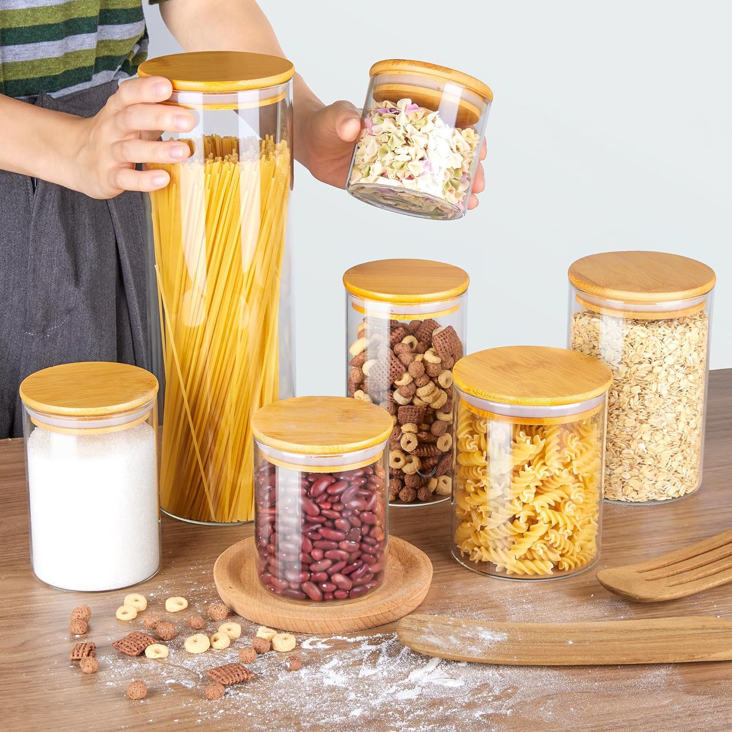 Glass tea, transparent storage system, set, (Cross-border trading)