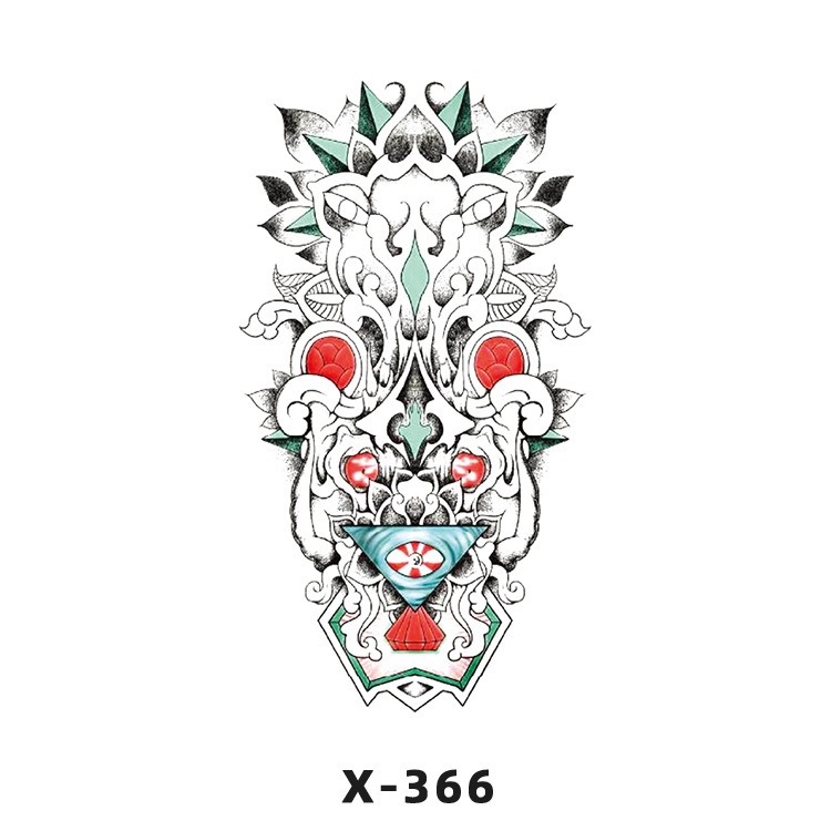 Arco de flor pequeña pegatinas de tatuaje fresco 3D dibujos animados transfronterizo Henna rosa impermeable texto en inglés pegatinas de tatuaje