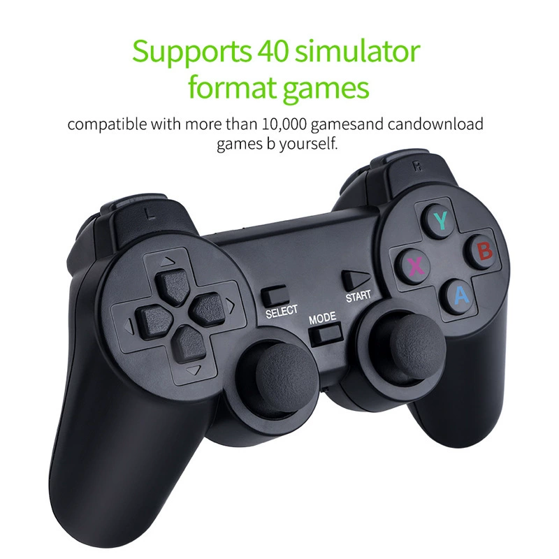 Game stick M8‑64G, 2.4G wireless retro controllers, HDMI plug‑and‑play bundle