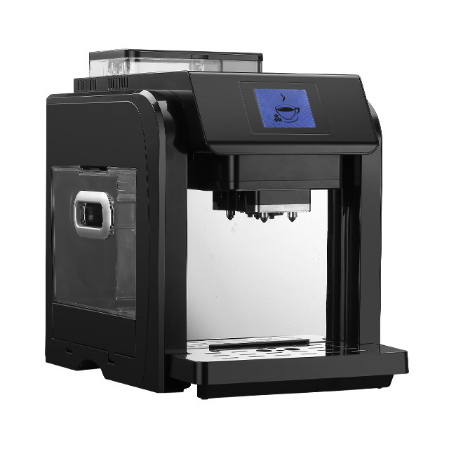 Máquina de café de autoservicio comercial recién molida de escritorio con una tecla recién molida con un sabor suave Máquina de café recién molida de escritorio