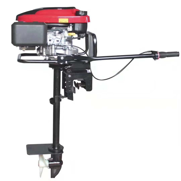 四冲程汽油推进器 196CC轻便船外机 船用汽油动力挂桨机