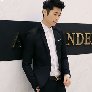 Foreign trade spring and autumn men's fashion casual Korean formal business suit small suit slim jacket factory direct supply