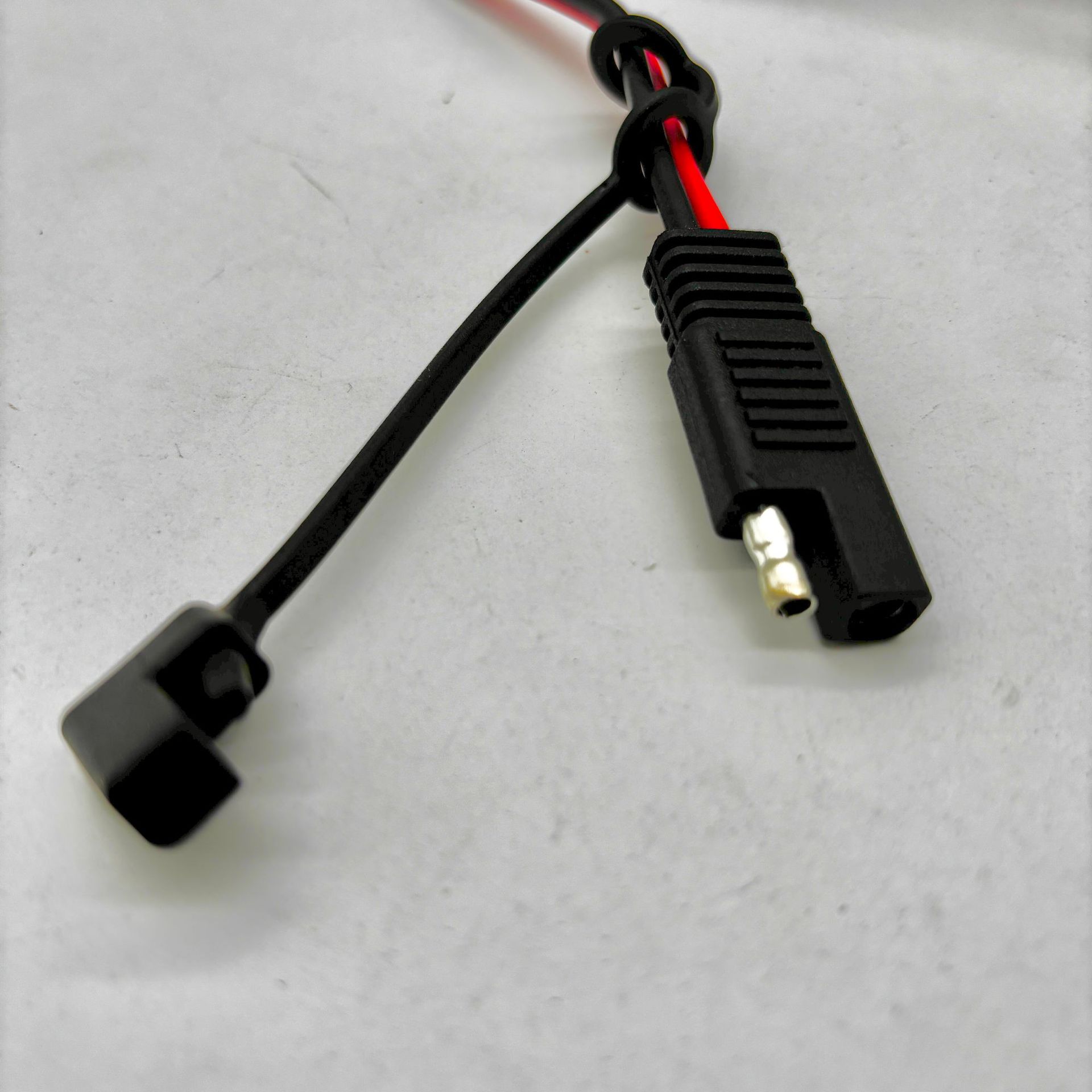 Sae to Alligator Clip Adapter with Switch and Fuse, Pure Copper 12V/24V Power Socket for Car Charger