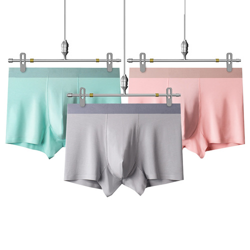 Wholesale men's underwear factory, 80-count modal underwear customization, Zhongshan invisible underwear, graphene plus-size underwear