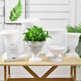 Wholesale Plastic Flower Pots, Succulent Resin Mini Pothos Flower Pots, Tall Creative Hydroponic Extra Large Diameter Flower Pots