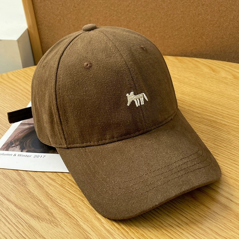 Gorra de Béisbol Estilo Coreano RAYA Primavera/Verano, Gorra de Visera Extra Profunda Unisex para Cabeza Grande, Otoño/Invierno
