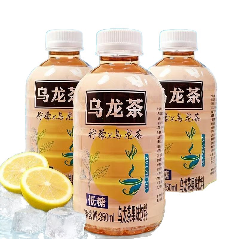 Oolong Tea Fruit-Flavored Beverage Peach Flavor Lemon Flavor Refreshing Thirst-Quenching Drink for Hot Pot and Barbecue 350ml*12 Bottles 5