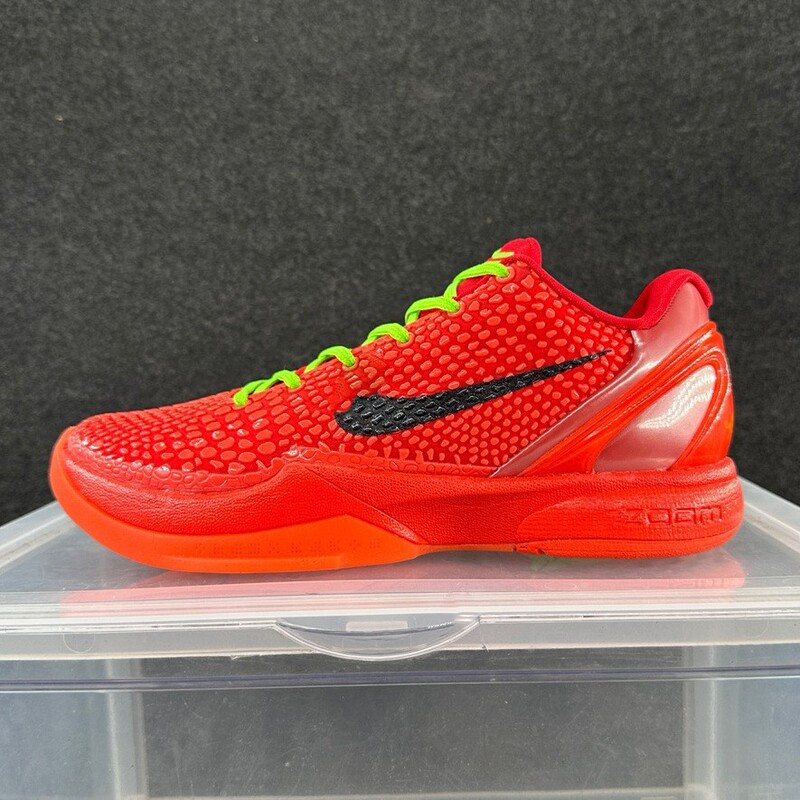 Large Size 39-50.5 Kobe 6 Post-Season Green Hornet Air Cushion Real Carbon Practical Basketball Shoes
