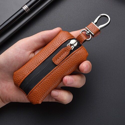 Men's Mini Locksmith Key Bag for Women Universal Large Capacity Coin Zipper Key Case Business Men