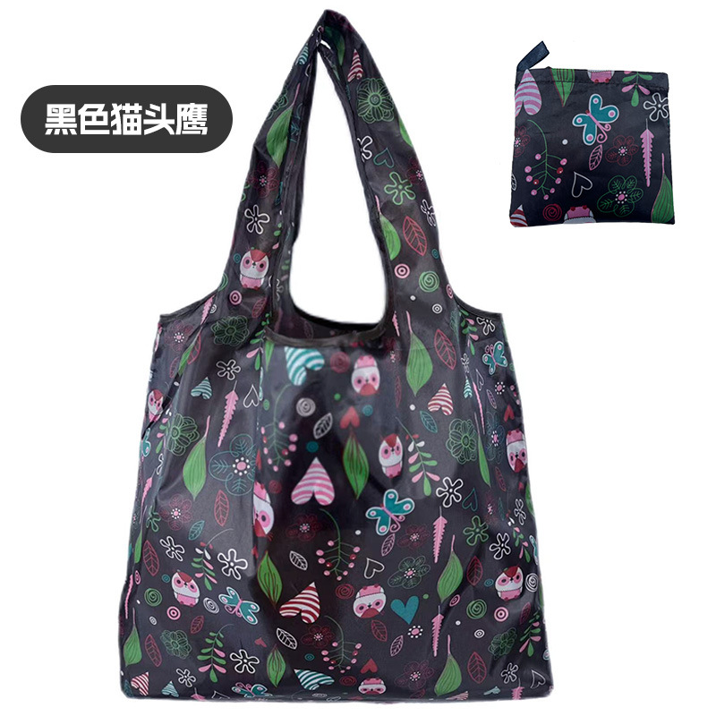 Spot bolsa de compras plegable de gran capacidad Spot bolsa de protección ambiental bolsa plegable bolsa de almacenamiento portátil impresa portátil creativa