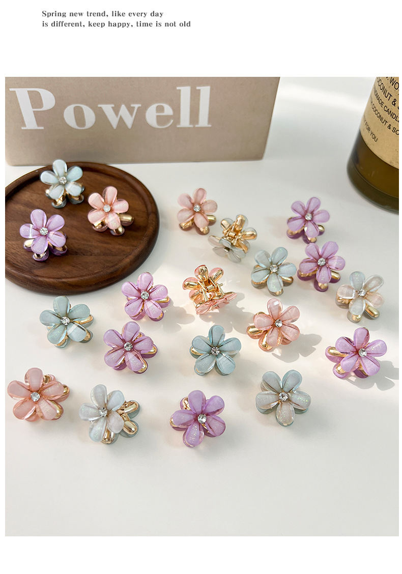 Women's Gender IG Style, Sweet Style IG Style Sweet Women's Flower Alloy Hair Claws