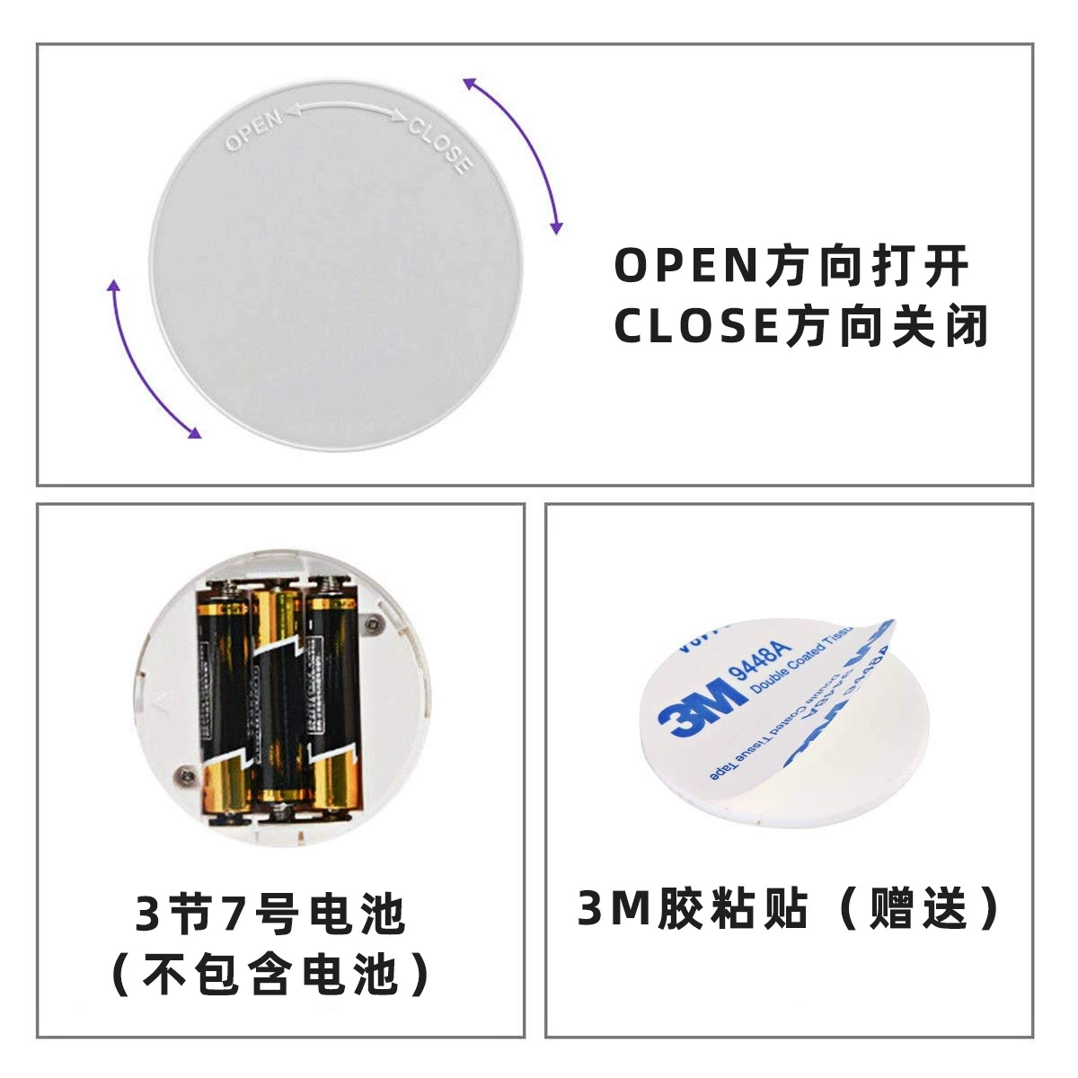 Night light, respiratory LED lights, battery for wardrobe, interior lighting, Amazon, remote control