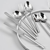 Model table tableware dining table ornaments Western dining knife fork stainless steel 304 tablespoon mirror treatment