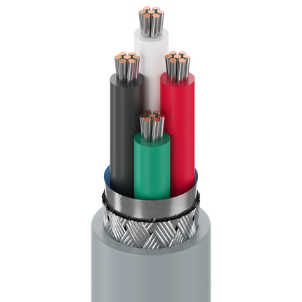 轨道交通探物雷达电源线4x0.5mm²双层屏蔽低烟无卤阻燃V-8405型