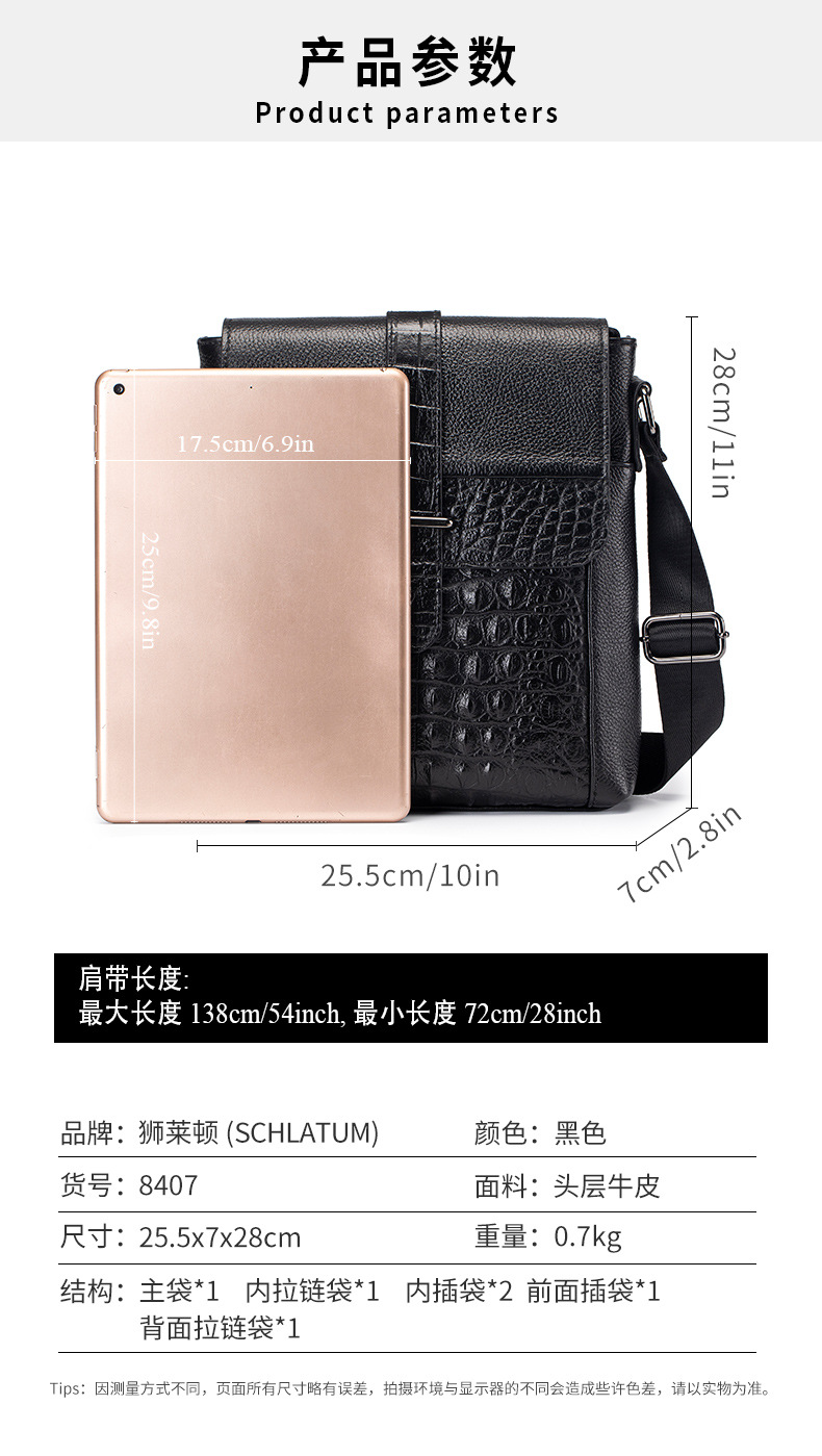 B9796 1050K TÚI ĐEO VAI NAM GUATDLE VÂN DA CÁ SẤU PHỤC CỔ CỔ ĐIỂN TÚI XÁCH VÍ NAM DA BÒ G03 SẢN PHẨM MỚI