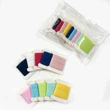 SP小卡片604棉线袋装6/8/10色 涤纶短纤家用缝纫线DIY服装 可定制