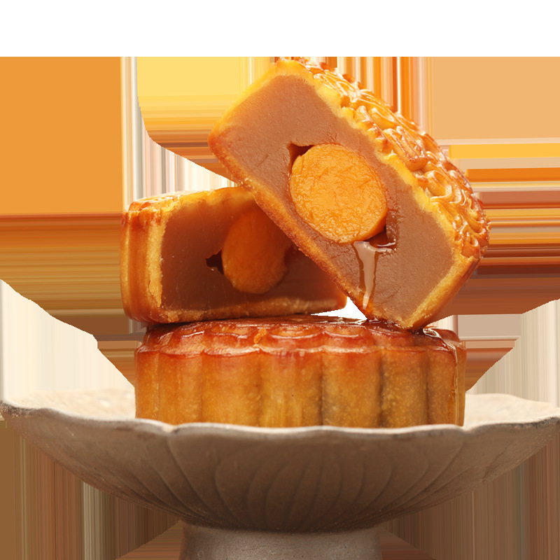 月餅広東風バルクマルチフレーバー蓮の実餡卵黄五穀伝統菓子ギフトシングル月餅ギフトボックス|undefined